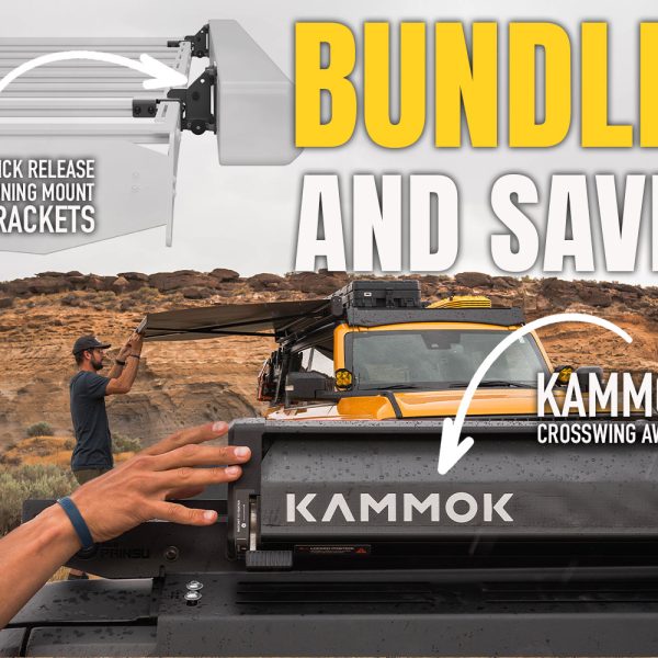 Kammok Crosswing Awning + Prinsu Quick Release Awning Mount Bundle