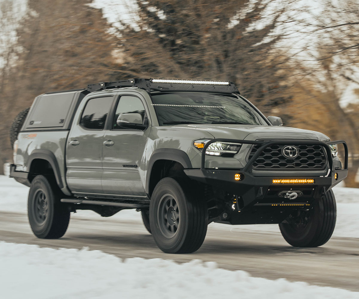 Toyota Tacoma Overland Bolt-On Rock Sliders | 2005-2023 - Image 2