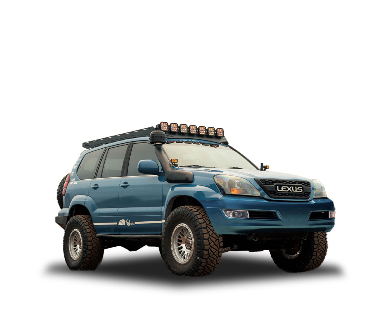 Lexus GX470 Prinsu Pro Roof Rack - Image 2