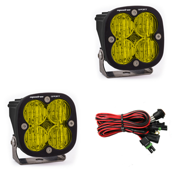 Baja Design Squadron Sport, Pair Amber LED Wide Cornering