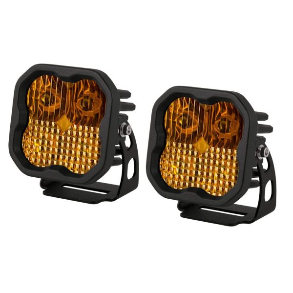 Stage Series 3" SAE Yellow Max LED Pod - Combo | ABL