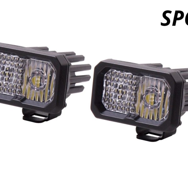Stage Series 2" SAE/DOT White Sport Standard LED Pod - Combo | ABL