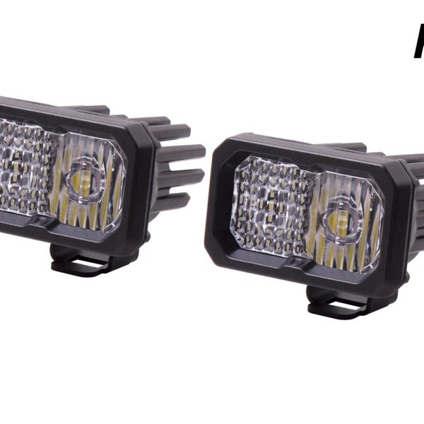 Stage Series 2" SAE/DOT White Pro Standard LED Pod - Combo | ABL