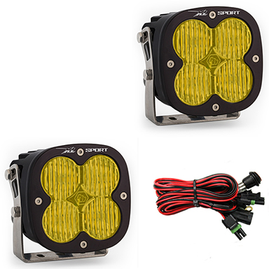 Baja Design XL Sport, Pair Wide Cornering, Amber